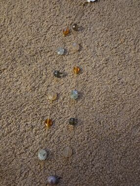 BRAND NEW Loft Long Beaded Necklace with Multicolor Faceted Stones